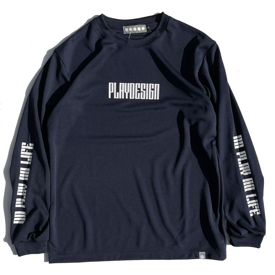 PLAY DESIGN  プレイデザイン / P01 / 長袖ドライTシャツ ロンT / NPNL MESH LS TEE - NAVY / 23SS0NMLT / メンズ