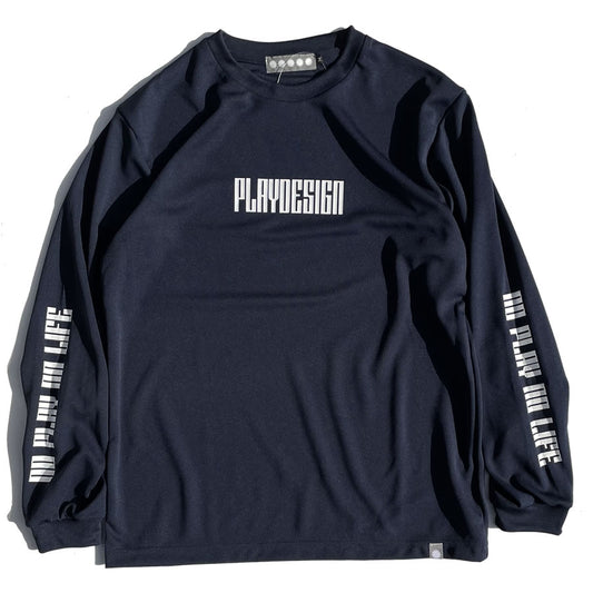 PLAY DESIGN  プレイデザイン / P01 / 長袖ドライTシャツ ロンT / NPNL MESH LS TEE - NAVY / 23SS0NMLT / メンズ