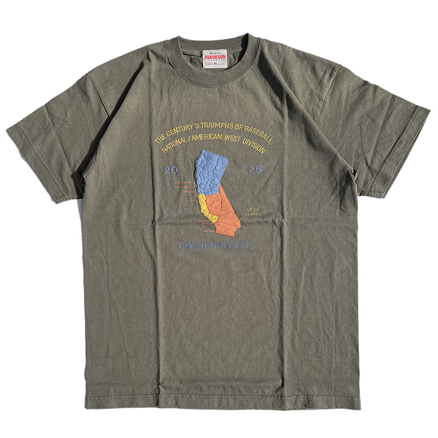 JHANKSON(ジャンクソン) / 半袖Tシャツ / CALL MAP TEE - OLIVE / メンズ