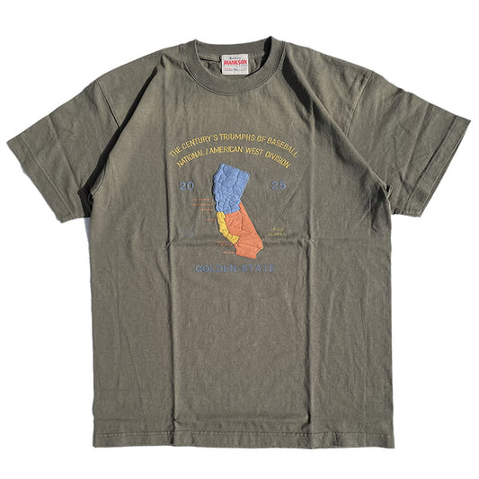 JHANKSON(ジャンクソン) / 半袖Tシャツ / CALL MAP TEE - OLIVE / メンズ