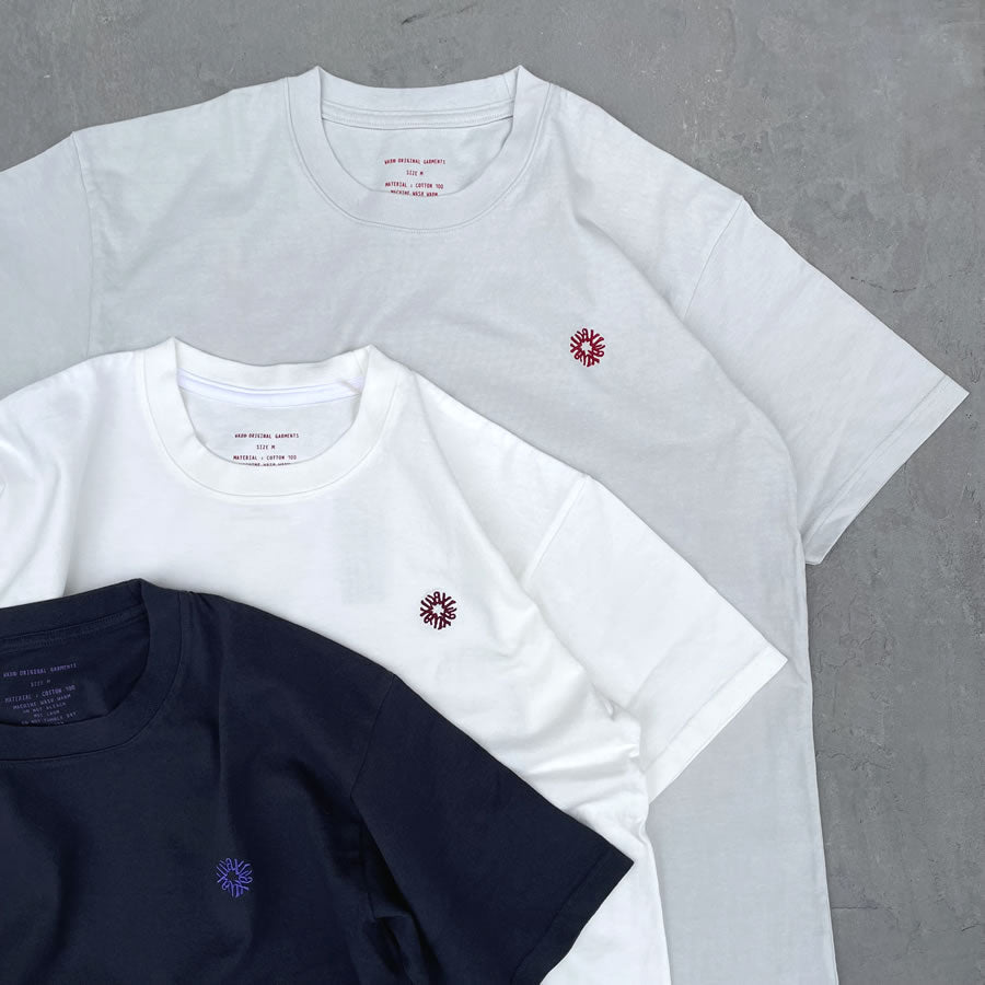 WAX(ワックス) / 厚手 半袖Tシャツ / CREW NECK TEE - OFF WHITE / WX-0275 / メンズ THM 日本製
