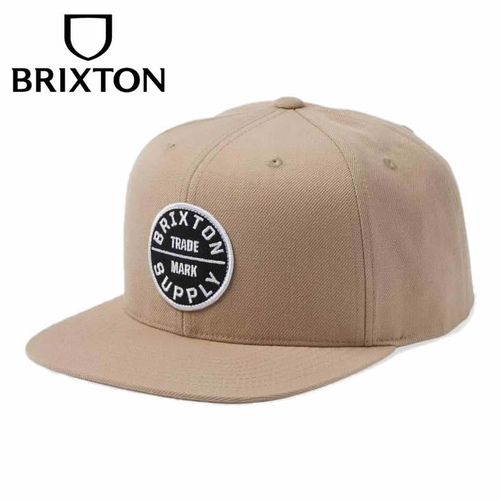 BRIXTON (ブリクストン) / スナップバックキャップ 帽子 / OATH III SNAPBACK - SAND / 10777 / メンズ 23SS