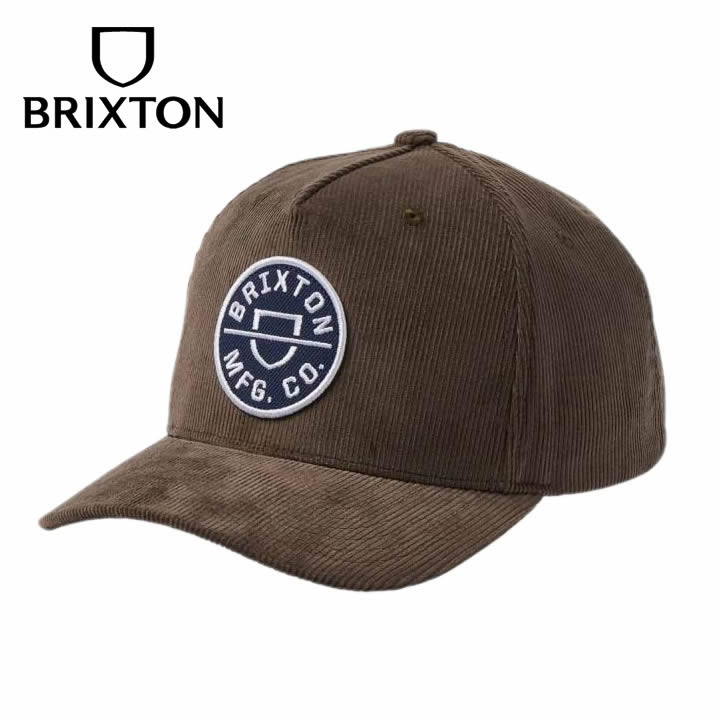 BRIXTON ( ブリクストン ) / スナップバック キャップ 帽子 / CREST C MP SNAPBACK - DARK EARTH CORD / 11001-DRKEC