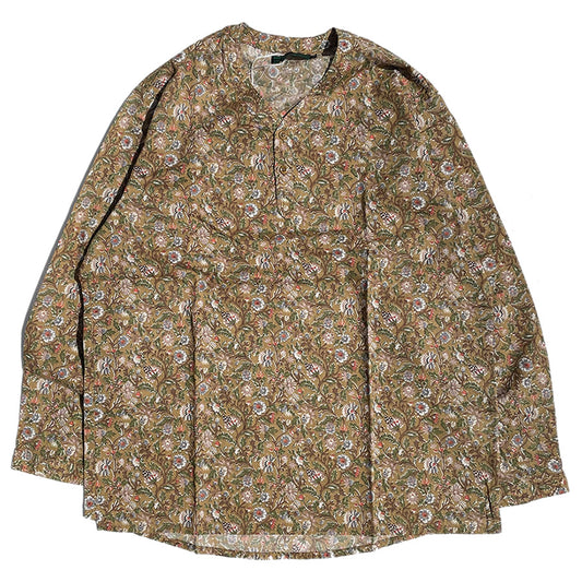 NASNGWAM (ナスングワム) / ノーカラーシャツ  / VAGRANT SHIRTS - YELLOW / S2305102 日本製