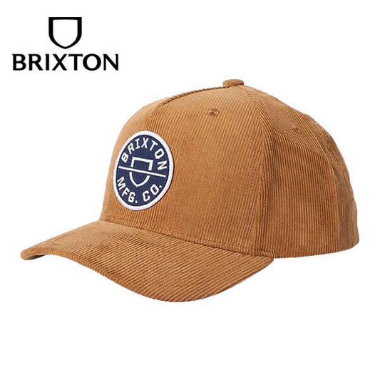 BRIXTON ( ブリクストン ) / スナップバック キャップ 帽子 / CREST C MP SNAPBACK - GOLDEN BROWN CORD / 11001-GLDBC