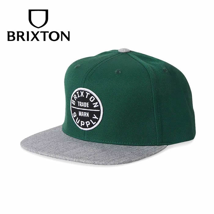 BRIXTON / スナップバックキャップ 帽子 / OATH III SNAPBACK - PINE NEEDLE x DARK HEATHER GREY / PNDHG - 10777 /23FW