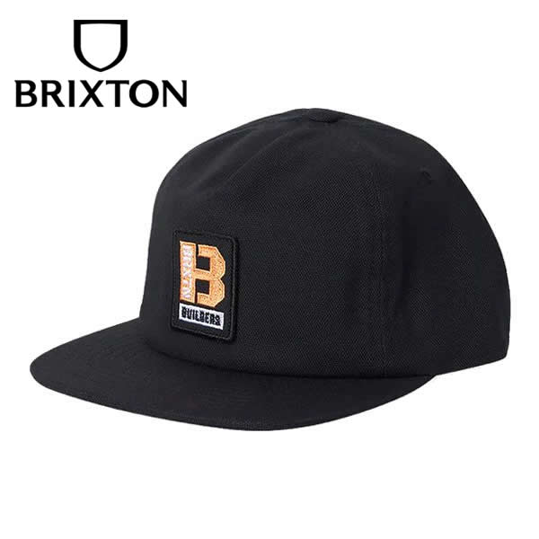 BRIXTON (ブリクストン) / スナップバックキャップ 帽子 / BUILDERS MP ADJ - BLACK / 11488 - BLACK / メンズ 23FW