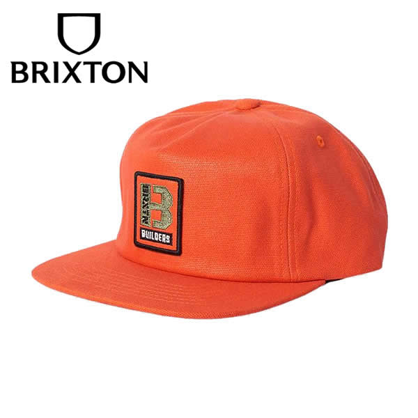 BRIXTON (ブリクストン) / スナップバックキャップ 帽子 / BUILDERS MP ADJ - ORANGE / 11488 - ORNGE / メンズ 23FW