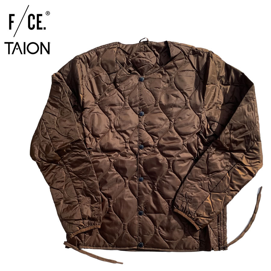 TAION BY F/CE. PACKABLE INNER DOWN JK - BROWN/ FSP09232U0001 / タイオン バイ エフシーイー パッカブルインナーダウンジャケット
