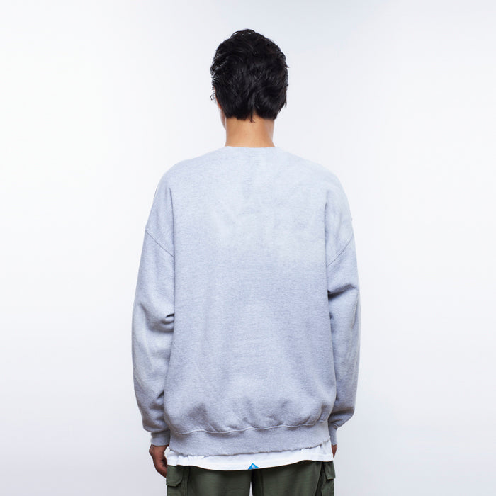LIBERAIDERS(リベレイダース) / スウェットクルーネック トレーナー / LR SLEEVE LOGO VINTAGE CREWNECK - GRAY / 753192303 / メンズ