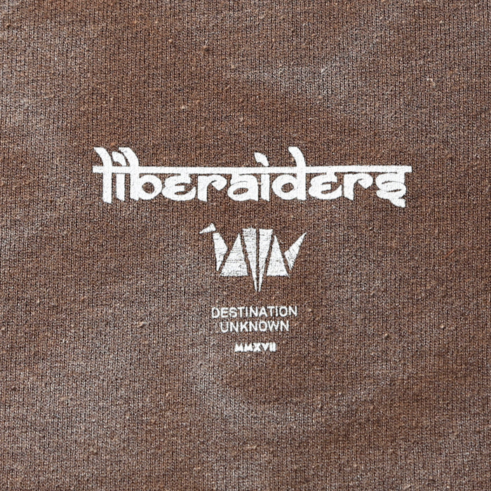 LIBERAIDERS(リベレイダース) / スウェットクルーネック トレーナー / LR SLEEVE LOGO VINTAGE CREWNECK - BROWN / 753192303 / メンズ