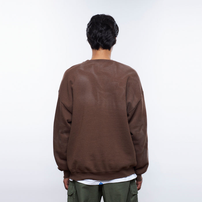 LIBERAIDERS(リベレイダース) / スウェットクルーネック トレーナー / LR SLEEVE LOGO VINTAGE CREWNECK - BROWN / 753192303 / メンズ