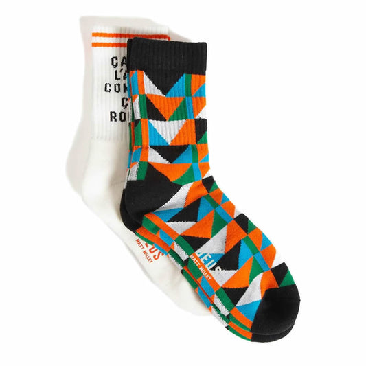 DEUS EX MACHINA ( デウスエクスマキナ ) / ソックス 靴下 / MATT WILLEY SOCK - 2PACK MULTI / DMF237135