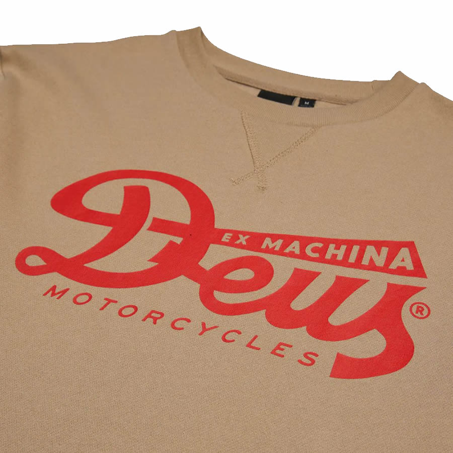 DEUS EX MACHINA ( デウスエクスマキナ ) / 裏起毛 スウェットクルーネック トレーナー / RELIEF CREW - KHAKI / DMF238010