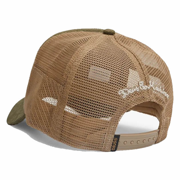 DEUS EX MACHINA ( デウスエクスマキナ ) / キャップ 帽子 / SHIELD CORD TRUCKER - OLIVE / DMF237016 / メンズ