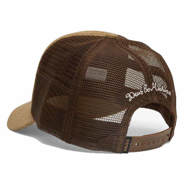 DEUS EX MACHINA ( デウスエクスマキナ ) / キャップ 帽子 / SHIELD CORD TRUCKER - TOBACCO / DMF237016 / メンズ