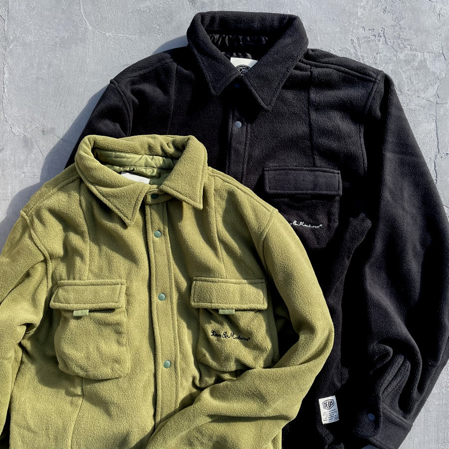 DEUS EX MACHINA ( デウスエクスマキナ ) / フリース シャツ / HIGHLANDS FLEECE SHIRT - GREEN OLIVE / DPT22008 / メンズ