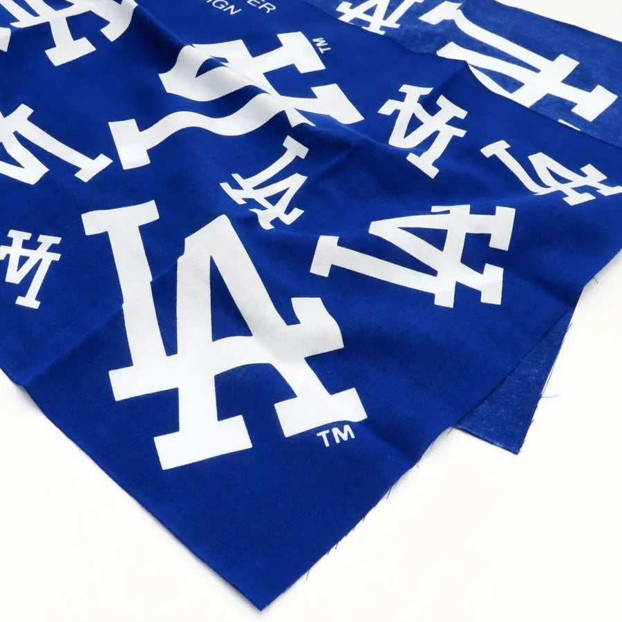 INFIELDER DESIGN x MLB /  木綿 手ぬぐい 日本製 / MLB LOGO STALL - LA DODGERS - BLUE / MLB-165-LAD  ドジャース