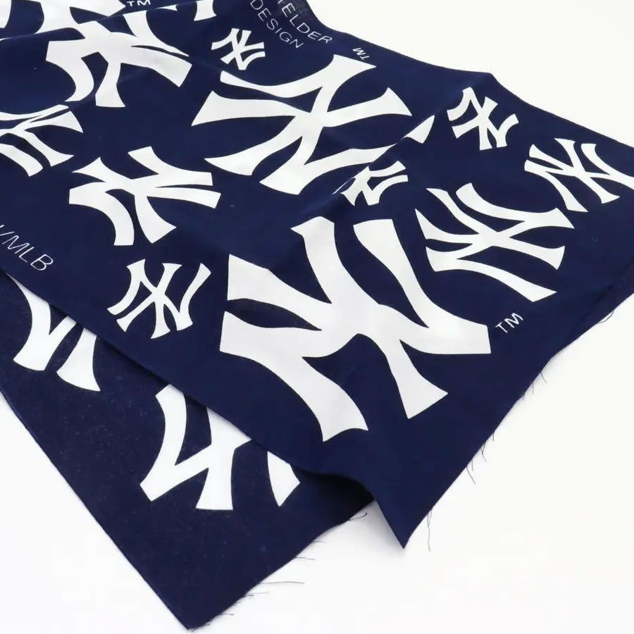 INFIELDER DESIGN x MLB /  木綿 手ぬぐい 日本製 / MLB LOGO STALL - NY YANKEES - NAVY / MLB-165-NYY