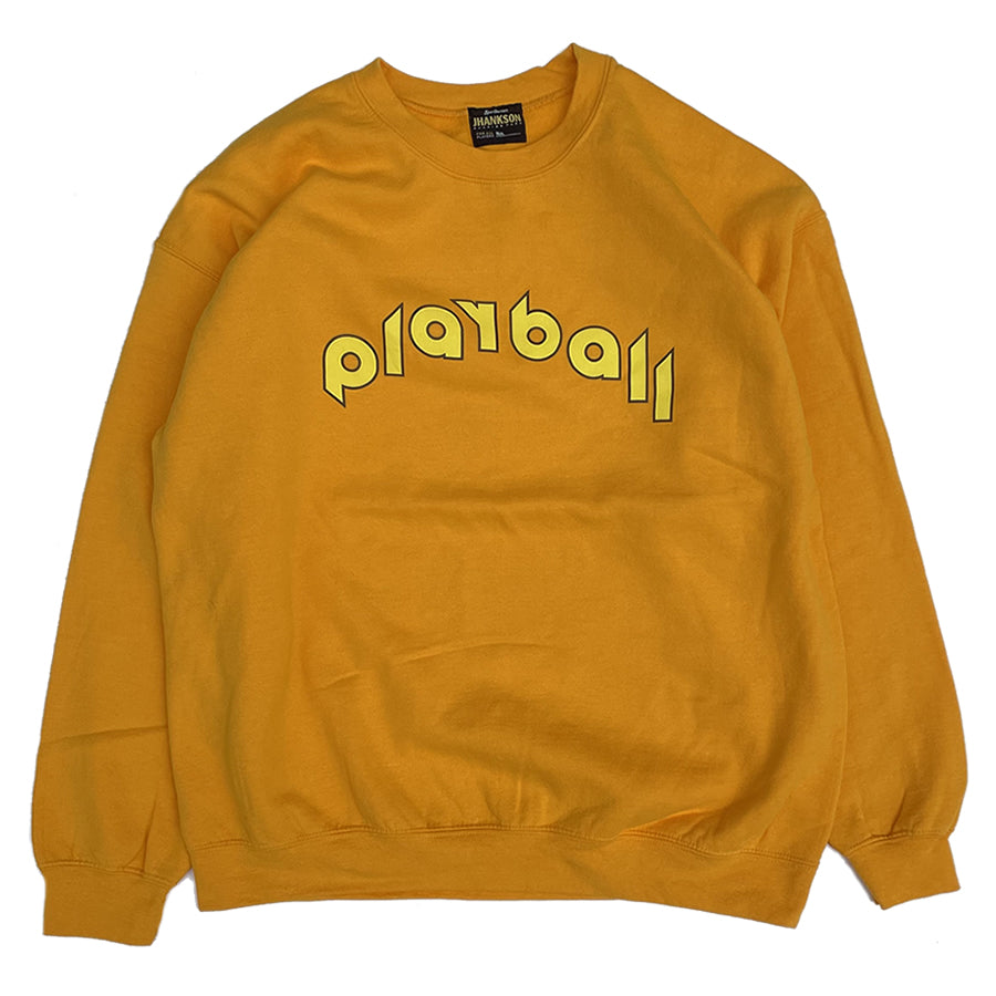 JHANKSON(ジャンクソン) / 裏起毛スウェットクルーネック トレーナー / PLAYBALL SWEAT - GOLD / メンズ
