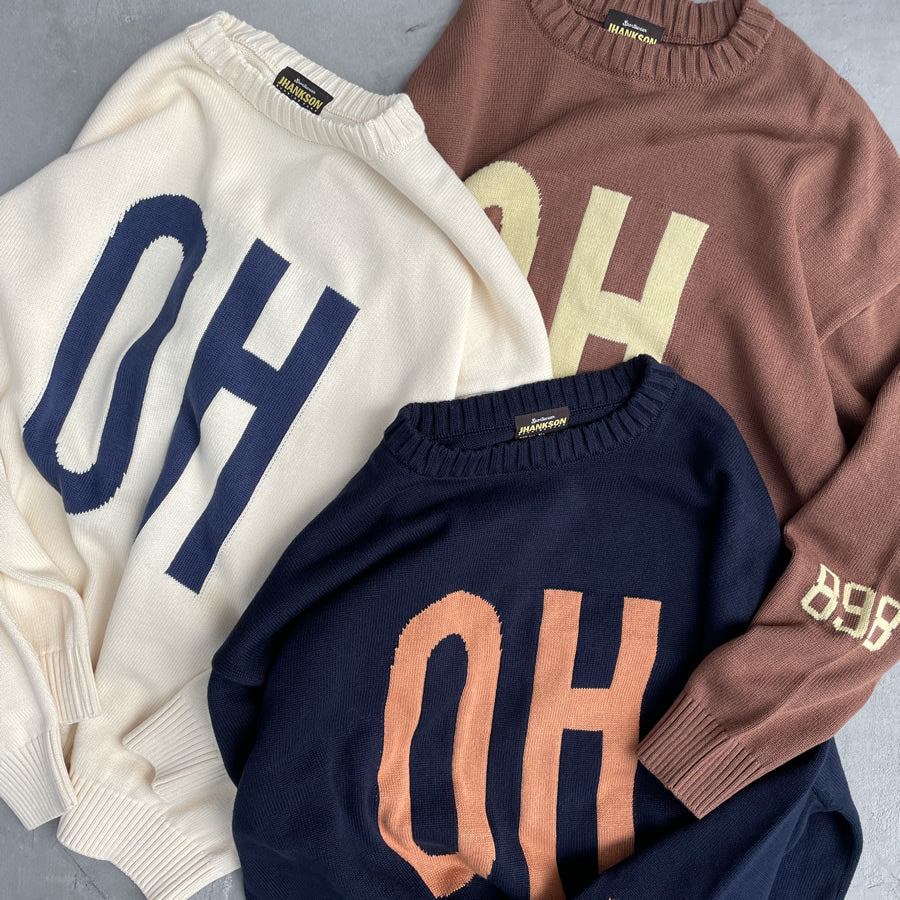 JHANKSON(ジャンクソン) / クルーネックニット / OH KNIT - NAVY / メンズ