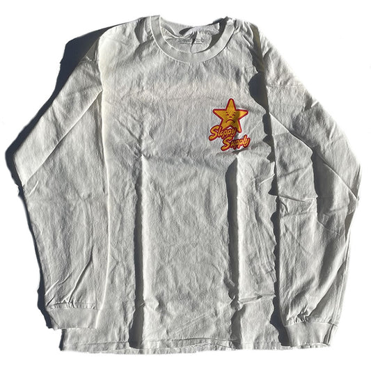 SLOPPY(スラッピー) / 長袖 Tシャツ ロンT  / SLOPPY BURGER LS TEE- WHITE / メンズ