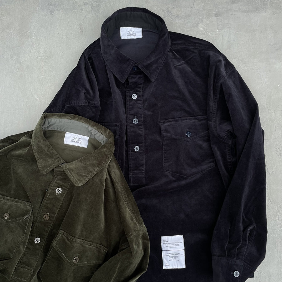 GOLDEN MILLS INC. (ゴールデンミルズ) / プルオーバー シャツ  / NWC USN PULLOVER SHIRT - OLIVE / 232GM-S1054 / メンズ