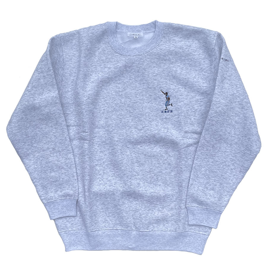 TAMANIWA (タマニワ) /  スウェットトレーナー クルーネック / SPRAY HITTER SWEAT - ASH / TMNW-128 / メンズ