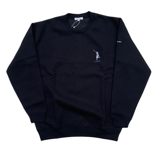 TAMANIWA (タマニワ) /  スウェットトレーナー クルーネック / SPRAY HITTER SWEAT - BLACK / TMNW-128 / メンズ