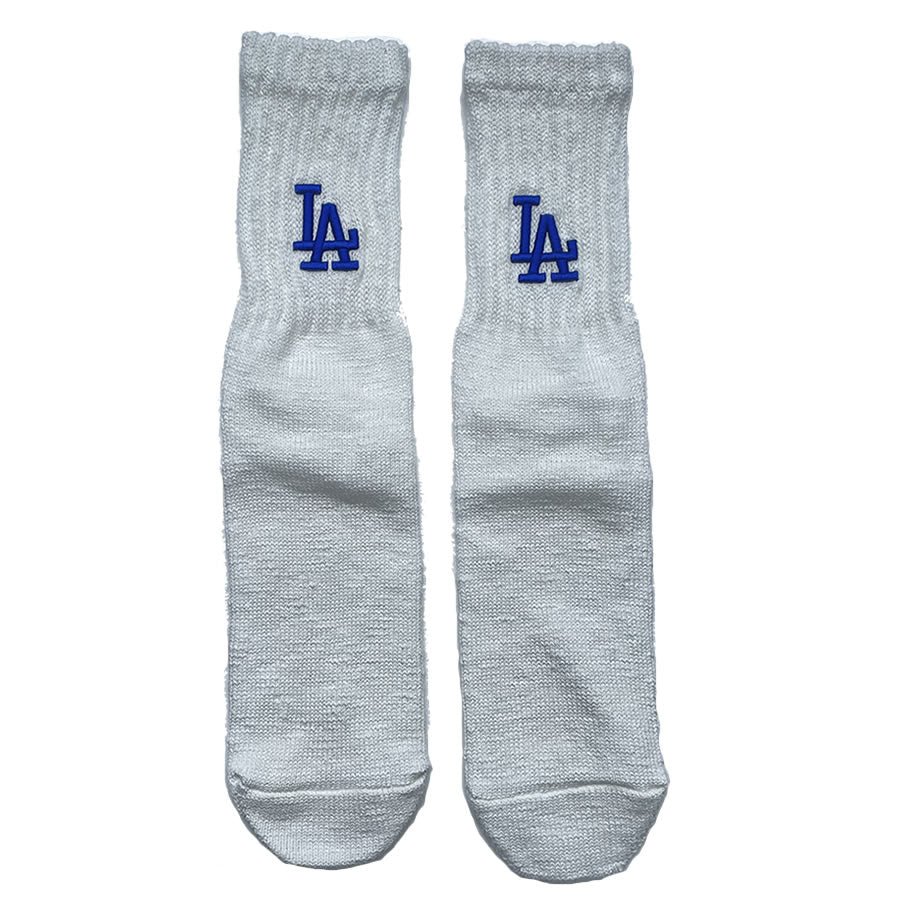 ROSTER SOX(ロスターソックス) x MLB / 靴下 クルーソックス / B MLB 3D SOCKS 2 - WHITE / MLB-170 / メンズ LAD  ドジャース