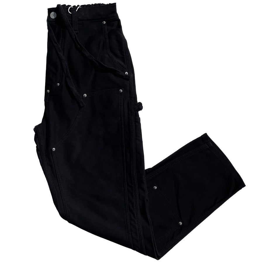 NASNGWAM (ナスングワム) / ダブルニーパンツ / DOUBLE KNEE NALLOW PANTS - BLACK / メンズ 日本製