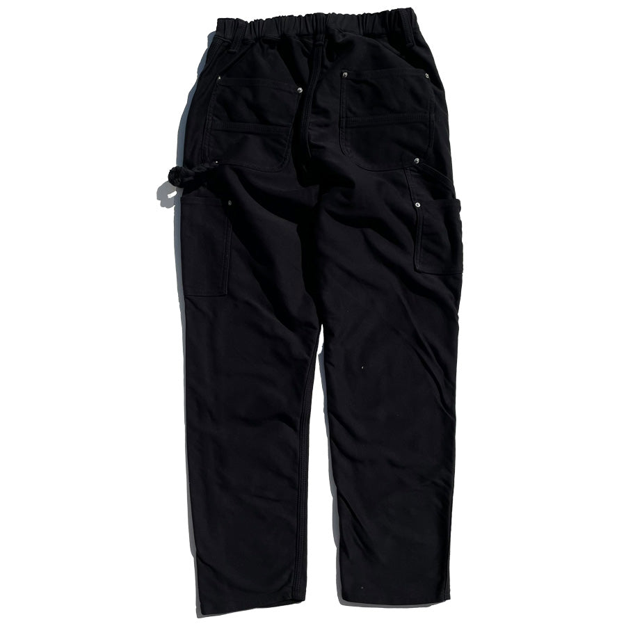 NASNGWAM (ナスングワム) / ダブルニーパンツ / DOUBLE KNEE NALLOW PANTS - BLACK / メンズ 日本製