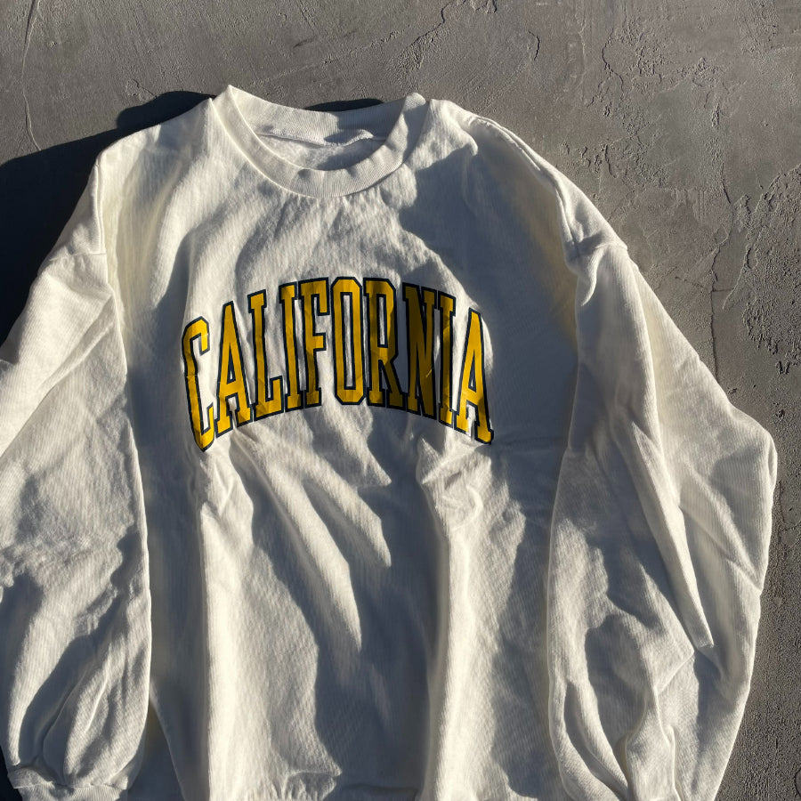 SLOPPY(スラッピー) / クルーネック スウェット トレーナー / CALIFORNIA SWEAT - WHITE / メンズ / MADE IN USA アメリカ製