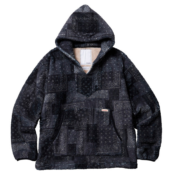 LIBERAIDERS(リベレイダース) / フリース フーディ / BANDANA PILE FLEECE HOODIE - BLACK / 750162303 / メンズ