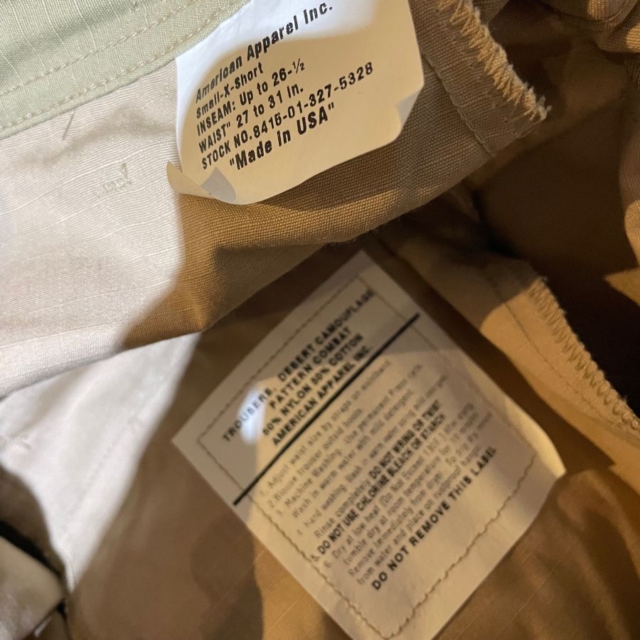 US ARMY / デッドストック カーゴパンツ / DEAD STOCK BDU 6 POCKET PANTS - DESERT CAMO /アメリカ製