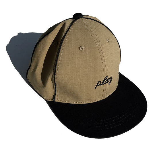 P01 / スナップバックキャップ / CLASSIC CAP - BROWN/BLACK / PLAY DESIGN プレイデザイン 23SS4CLSCBRN0
