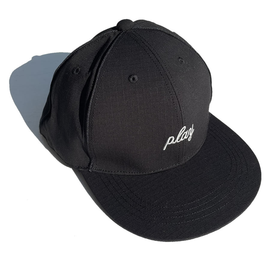 P01 / スナップバックキャップ / CLASSIC CAP - BLACK / PLAY DESIGN プレイデザイン 23SS4CLSCBLK0