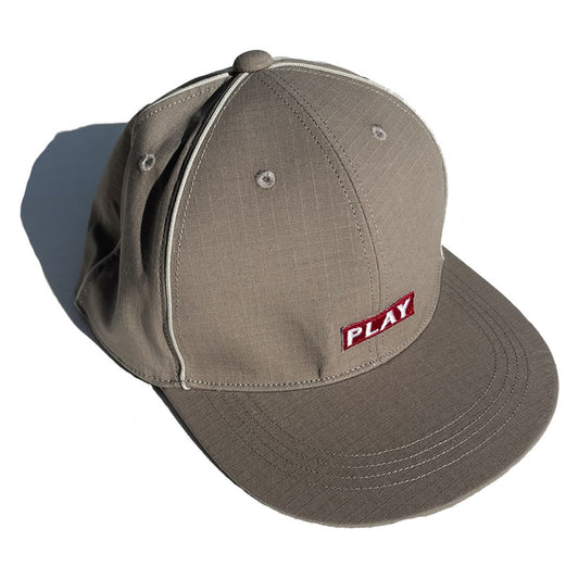P01 / スナップバックキャップ / PLAY LIFE CAP - GREIGE / PLAY DESIGN プレイデザイン 23SS4PLFCGRG0