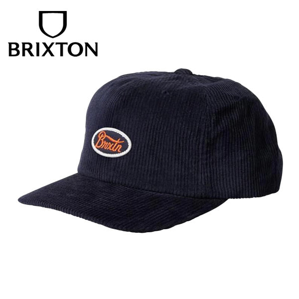BRIXTON (ブリクストン) / ベースボールキャップ 帽子 / PARSONS LP CAP - WASHED NAVY/CAUTION ORANGE/ WNYCO / メンズ 23FW