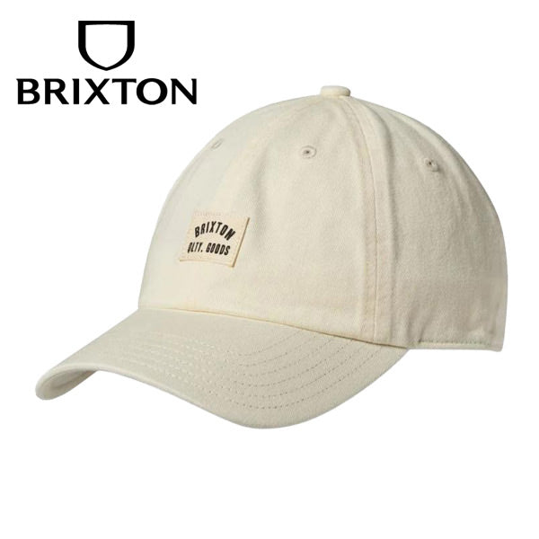 BRIXTON (ブリクストン) / ベースボールキャップ 帽子 /  WOODBURN LP ADJ - OFF WHITE VINTAGE WASH / OFWVW / メンズ 23FW