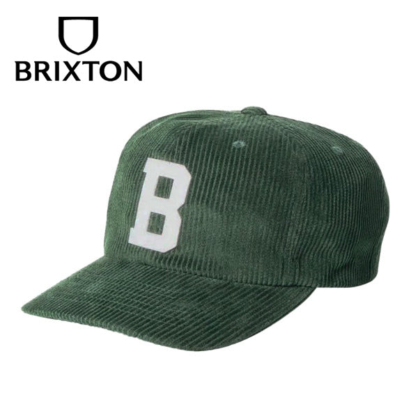 BRIXTON (ブリクストン) / ベースボールキャップ 帽子 / BIG B MP CAP - EMERALD CORD / EMRDC / メンズ 23FW