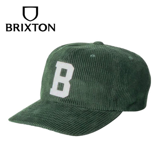 BRIXTON (ブリクストン) / ベースボールキャップ 帽子 / BIG B MP CAP - EMERALD CORD / EMRDC / メンズ 23FW