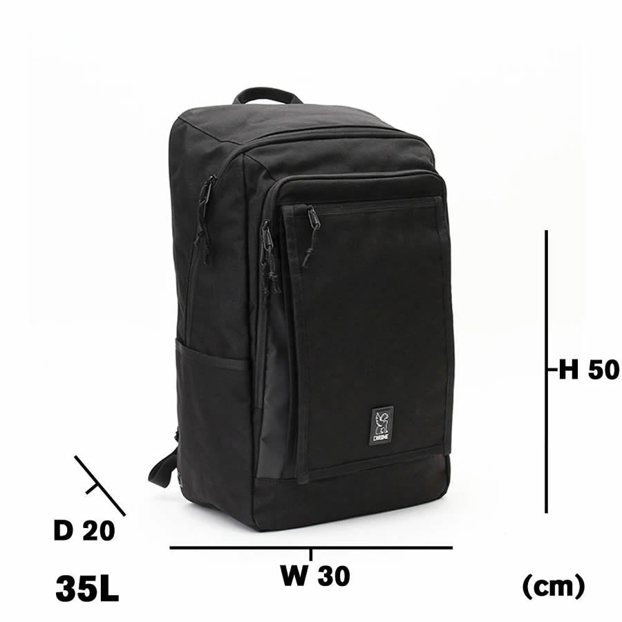 CHROME クローム / 防水 リュックサック バックパック / COHESIVE 35 BACKPACK - BLACK NYLON / 35L / JP-186-BK-2R-NA