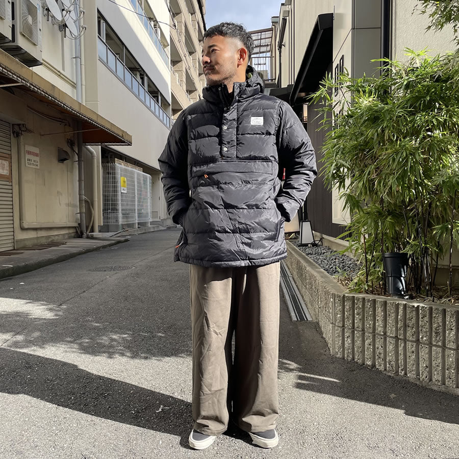 Poler Outdoor Stuff(ポーラー アウトドア スタッフ) / ダウンアノラックパーカー / STAY PUFFED DOWN ANORAK - BLACK / メンズ