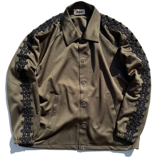 NASNGWAM (ナスングワム) / ジャージー トラックジャケット / KINGSTON JACKET - OLIVE / J2404004