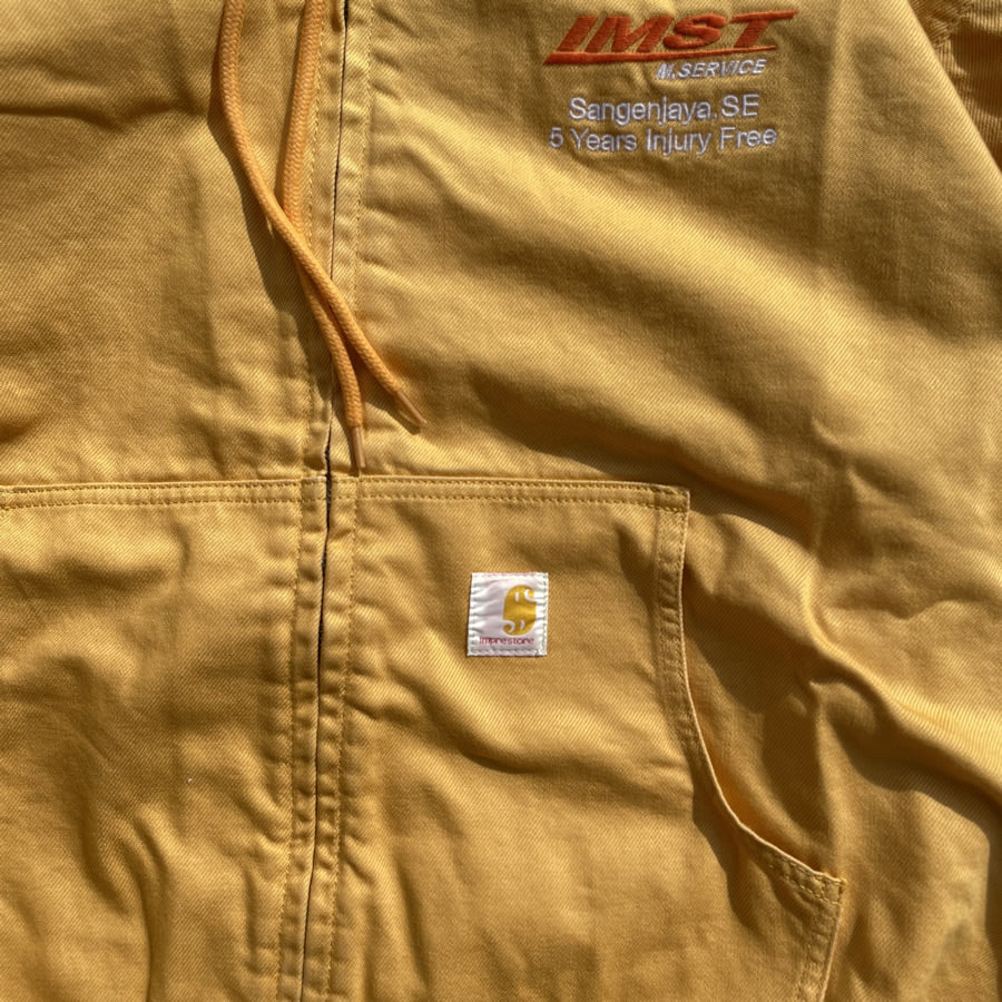 IMPRESTORE (インプレストア) / デニムジャケット / MORTICIA DENIM FULL ZIP HOODED PARKA - YELLOW / メンズ
