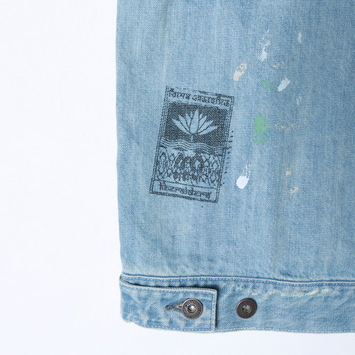 LIBERAIDERS(リベレイダース) / デニムジャケット / STAMPED DENIM JACKET - LIGTH BLUE / 700042401 / メンズ