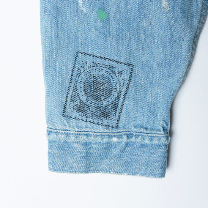 LIBERAIDERS(リベレイダース) / デニムジャケット / STAMPED DENIM JACKET - LIGTH BLUE / 700042401 / メンズ