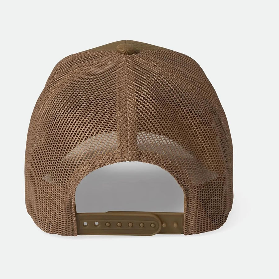 BRIXTON (ブリクストン) / スナップバックキャップ 帽子 / REGAL NETPLUS TRUCKER HAT - KHAKI / KHKHI / メンズ 24SS