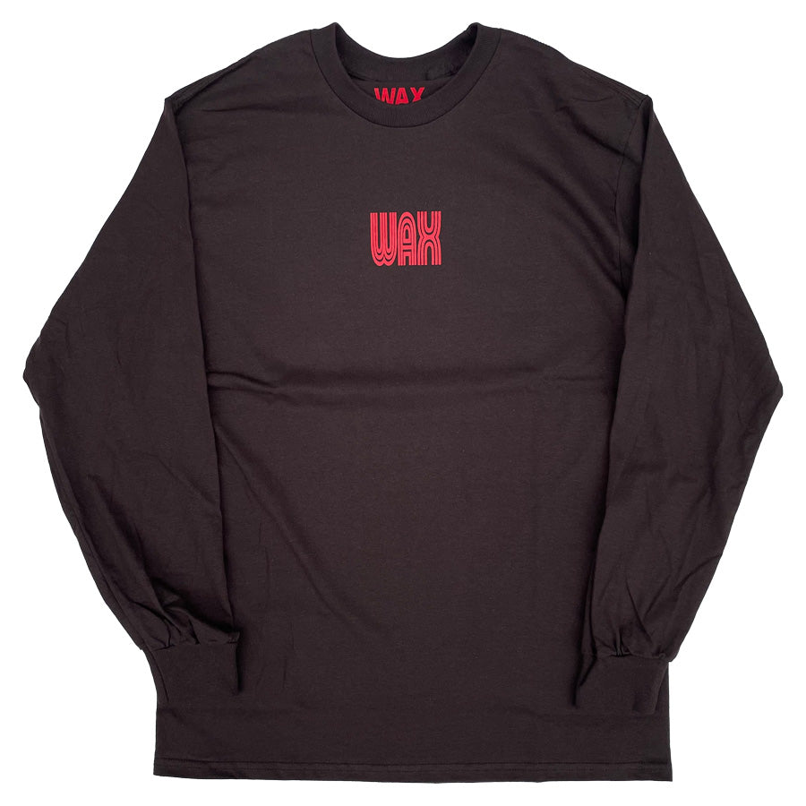 WAX(ワックス) / ロンT 長袖Tシャツ / WAX logo long tee - Brown / WX-0362 / メンズ THM